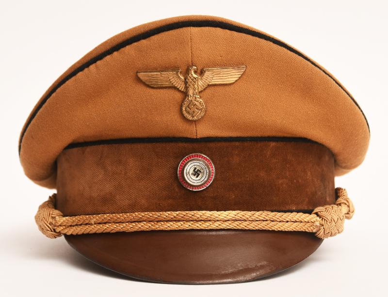 Regimentals | GERMAN WWII EARLY KRIESLEITUNG POLITICAL LEADERS VISOR CAP.