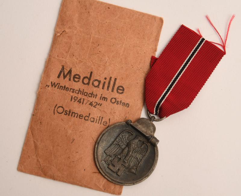 GERMAN WWII EAST FRONT MEDAL IN PACKET.