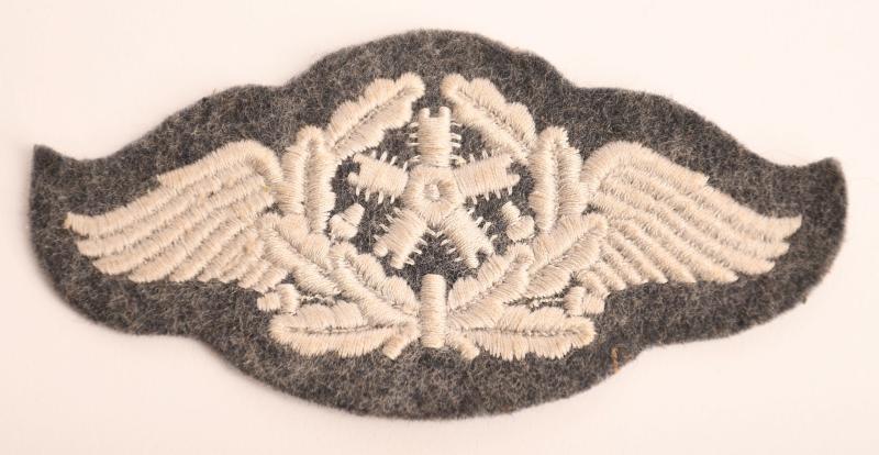 GERMAN WWII LUFTWAFFE FLYING TECHNICAL PERSONNEL TRADE PATCH.