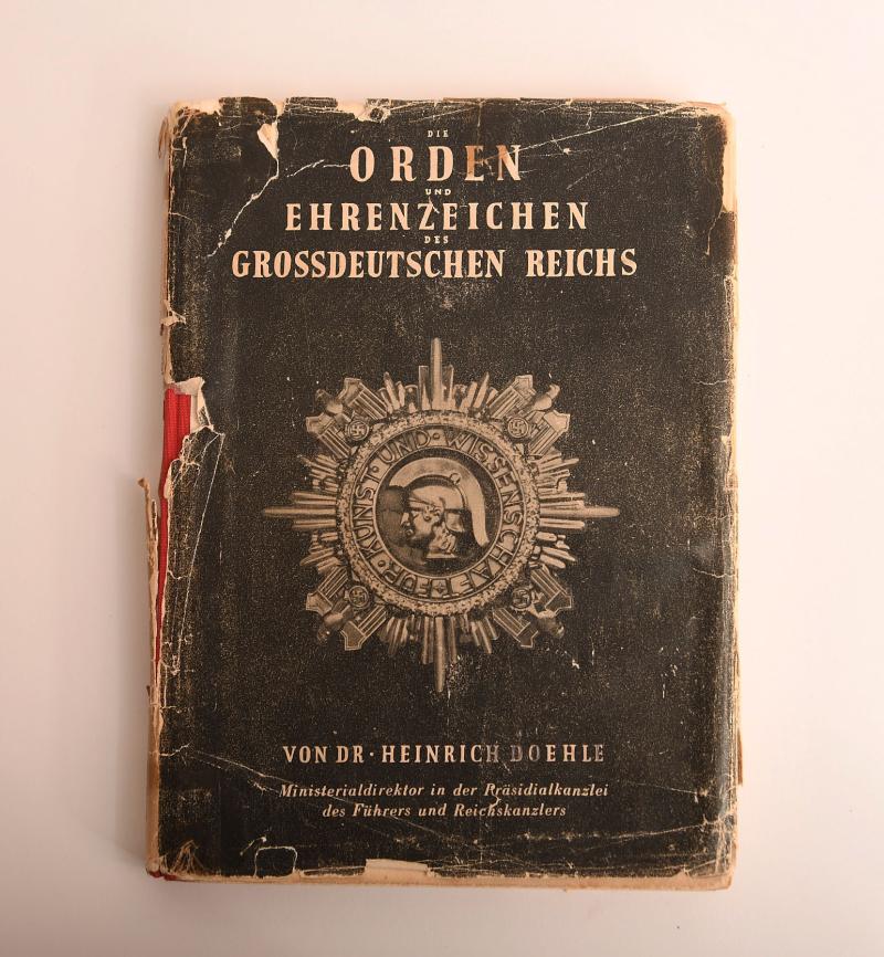 GERMAN WARTIME AWARD BOOK - DR.HEINRICH DOEHLE.
