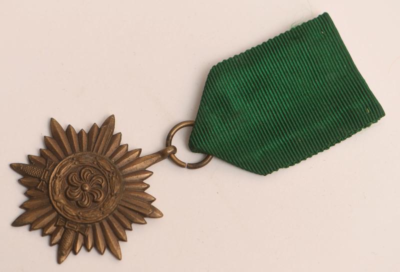 GERMAN WWII EASTERN PEOPLES AWARD SECOND CLASS IN BRONZE WITH SWORDS.