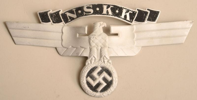 GERMAN WWII 2nd PATTERN NSKK CRASH HELMET EAGLE.