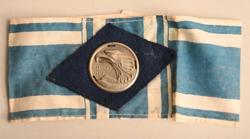 GERMAN WWII FREIKORPS CHIEN-GAU ARMBAND.