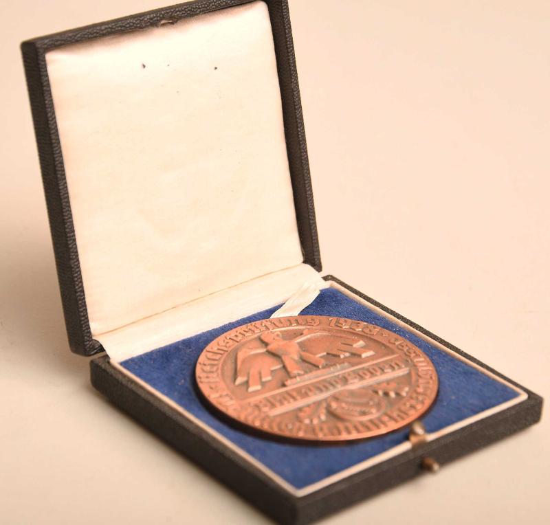 GERMAN WWII BLOOD & SOIL COPPER BRONZE MEDALLION.