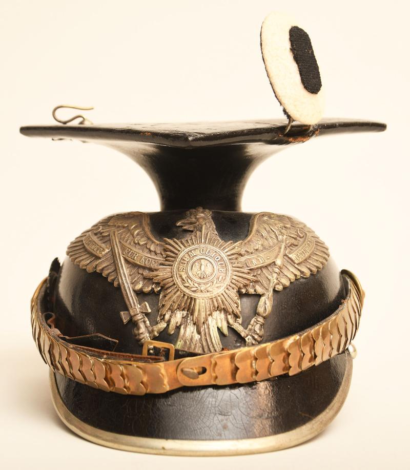 PRUSSIAN 1ST OR 3RD GUARD UHLAN NCO'S HELMET.