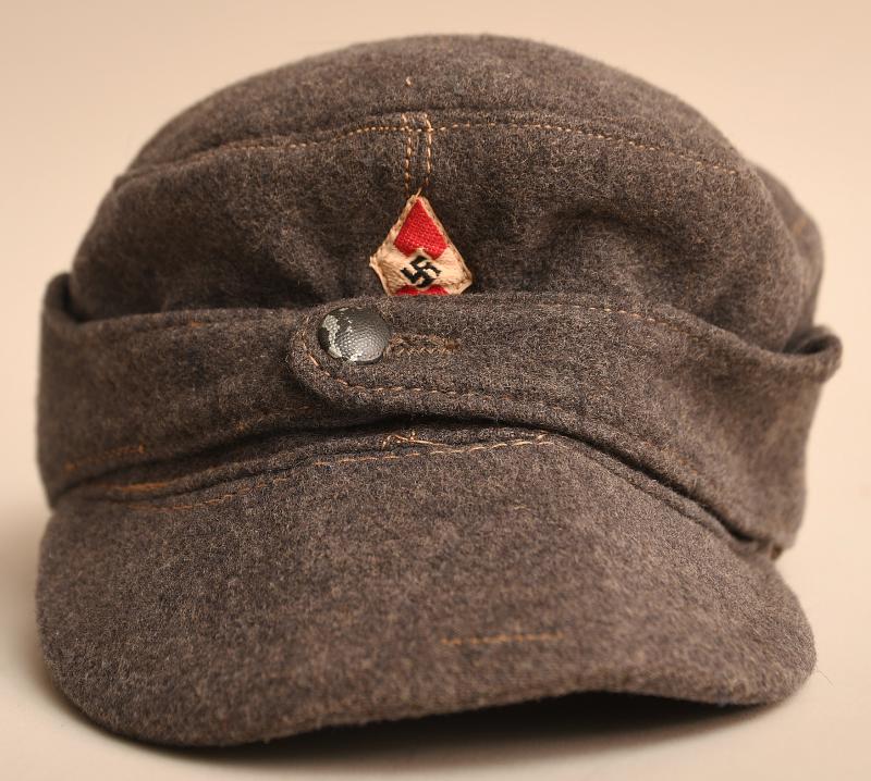 GERMAN WWII HITLER YOUTH FLAK HELPERS CAP.
