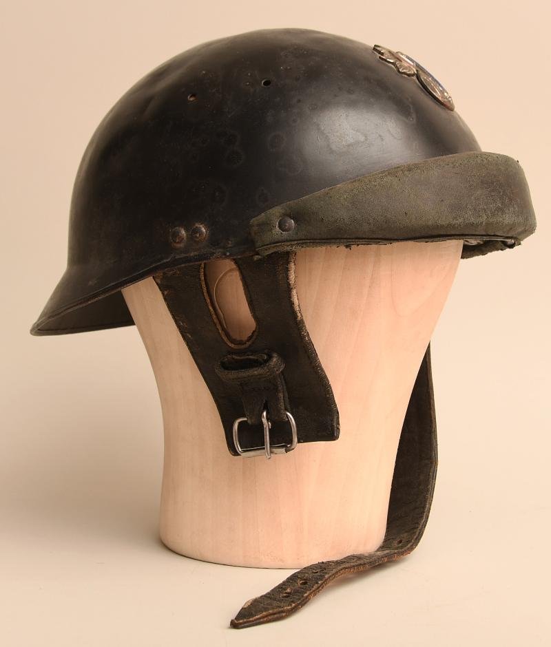 FRENCH WWII BODYGUARD OF MARSHALL PETAIN STEEL HELMET.