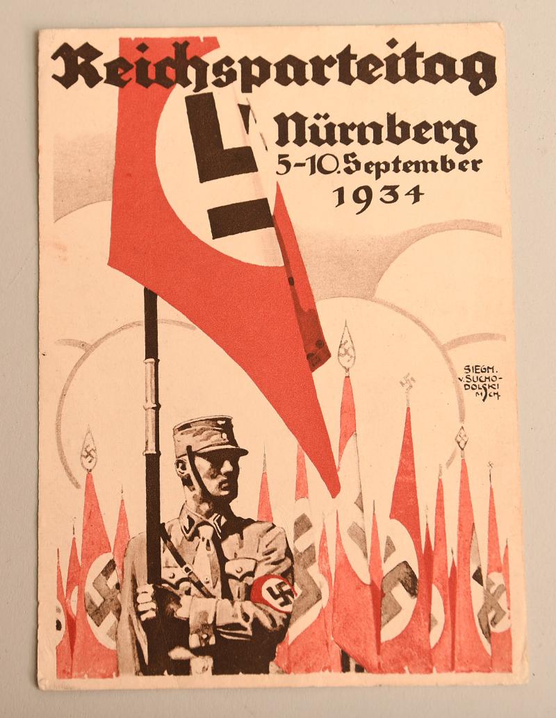 GERMAN WWII NUREMBERG 1934 POSTCARD.