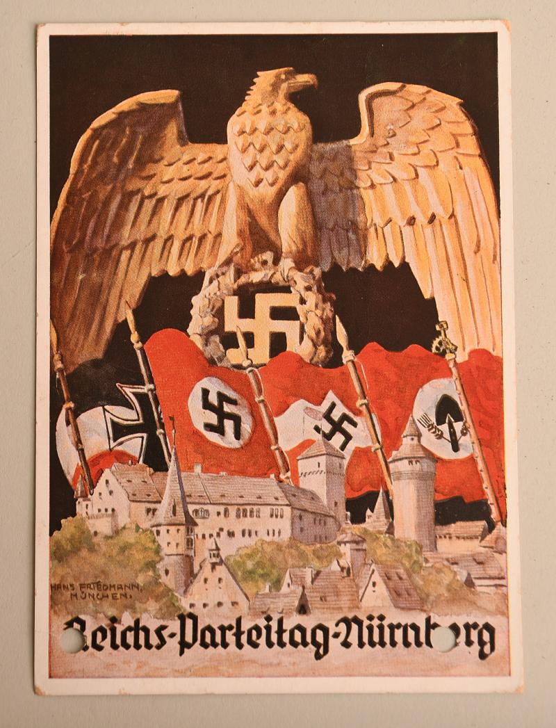 GERMAN WWII NUREMBERG 1935 POSTCARD BY HOFFMAN.