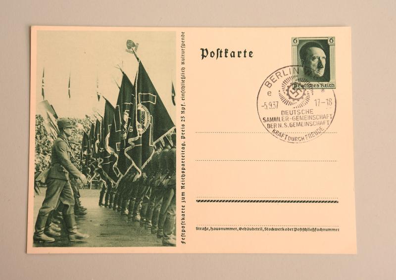 GERMAN WWII  KDF NUREMBERG POSTCARD.