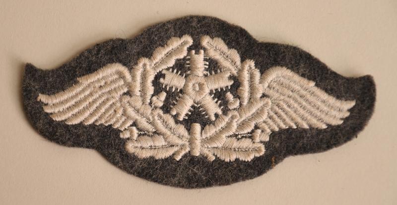 GERMAN WWII LUFTWAFFE FLYING ENGINEER TRADE PATCH.