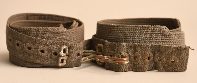 GERMAN WWII  ARMY M36 TUNIC BELT SUPPORT STRAPS.