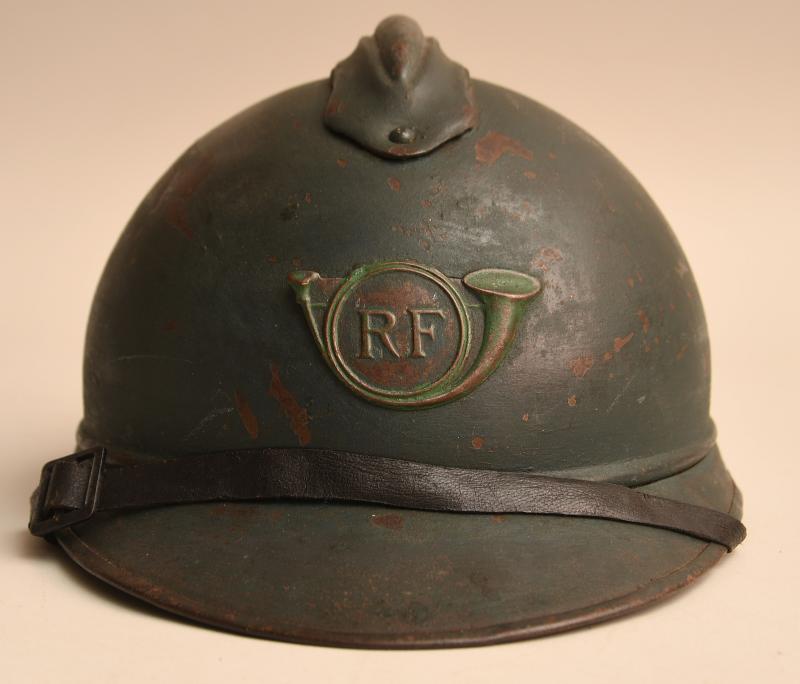 FRENCH WWI CHASSEURS ADRIAN HELMET.