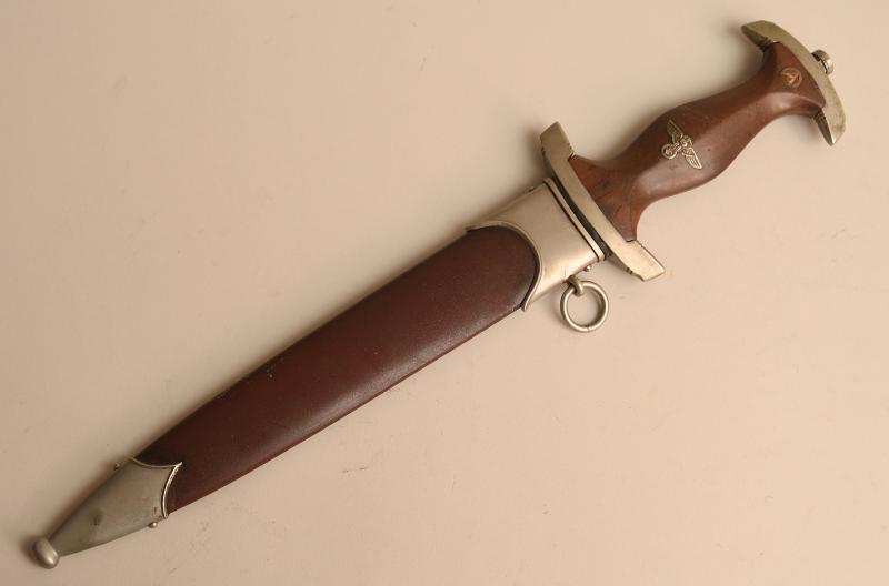 GERMAN WWII SA ENLISTED MANS DAGGER. ERASED ROHM.