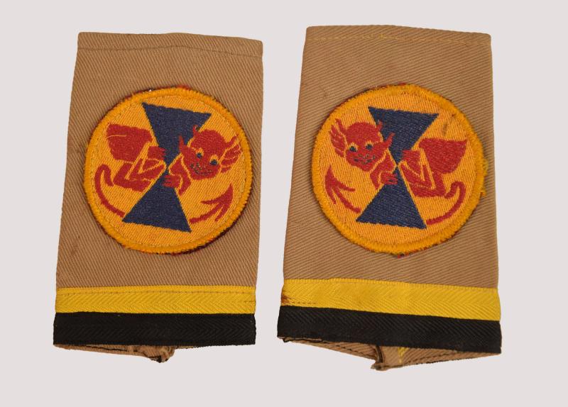 BRITISH WWII 21ST TANK BRIGADE SHOULDER FLASHES.