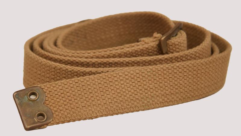 BRITISH WWII WEBBING LONG STRAP.