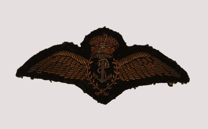 BRITISH WWII FLEET AIR ARM PILOT’S WINGS.