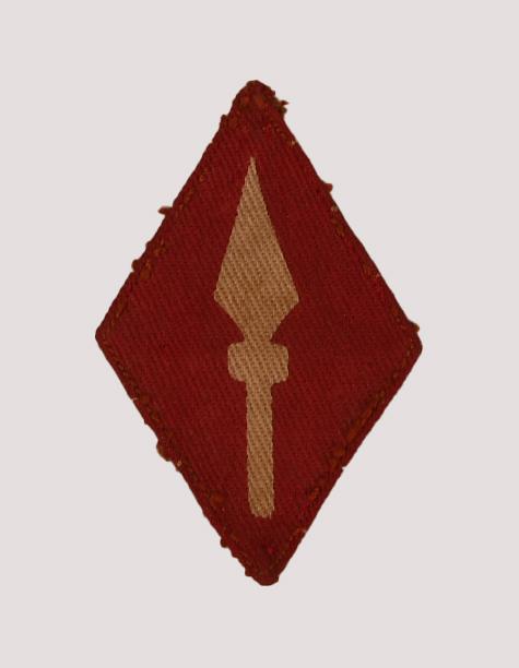 BRITISH WWII 1ST CORPS PRINTED PATCH.