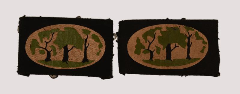 BRITISH WWII 12TH CORPS SHOULDER PATCHES.