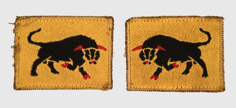 BRITISH WWII 11TH ARMOURED DIVISION PATCHES.