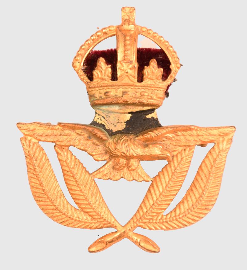 BRITISH WWII RAF NCO’S CAP BADGE.