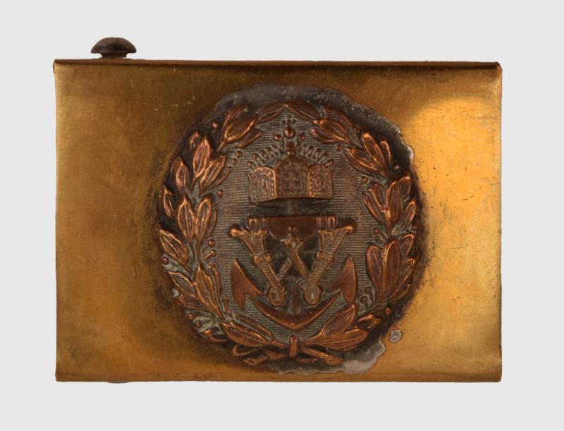 GERMAN WWI IMPERIAL NAVAL OFFICERS SMALL SIZE BELT BUCKLE.