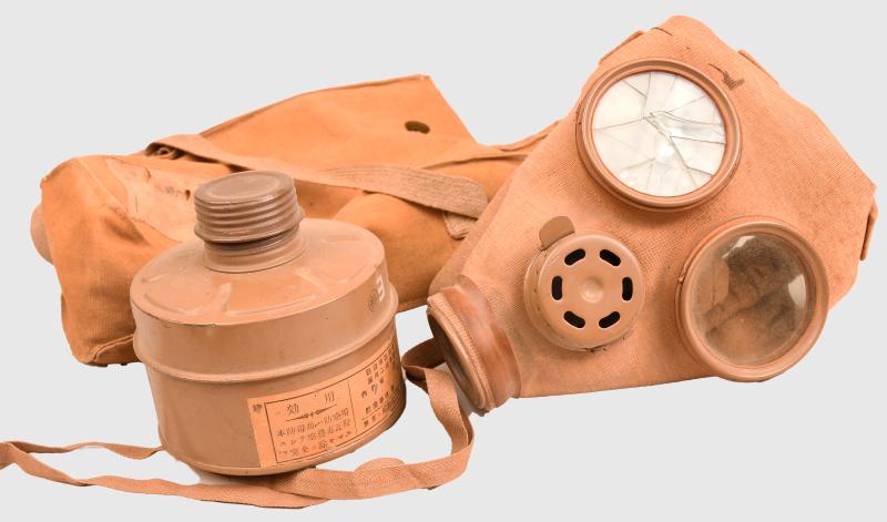 JAPANESE WWII CIVILIAN GAS MASK.