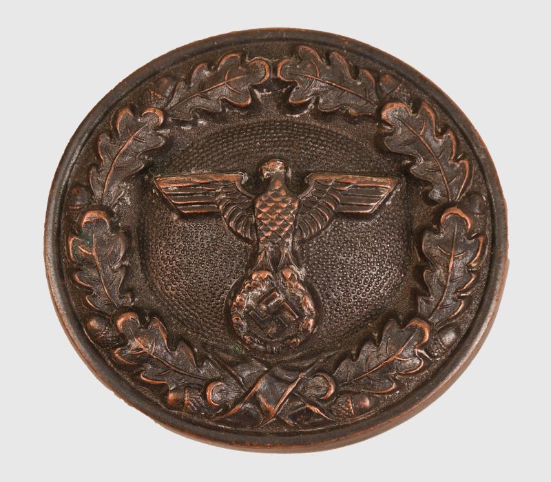 GERMAN WWII FORESTRY OFFICIALS OVAL BUCKLE.