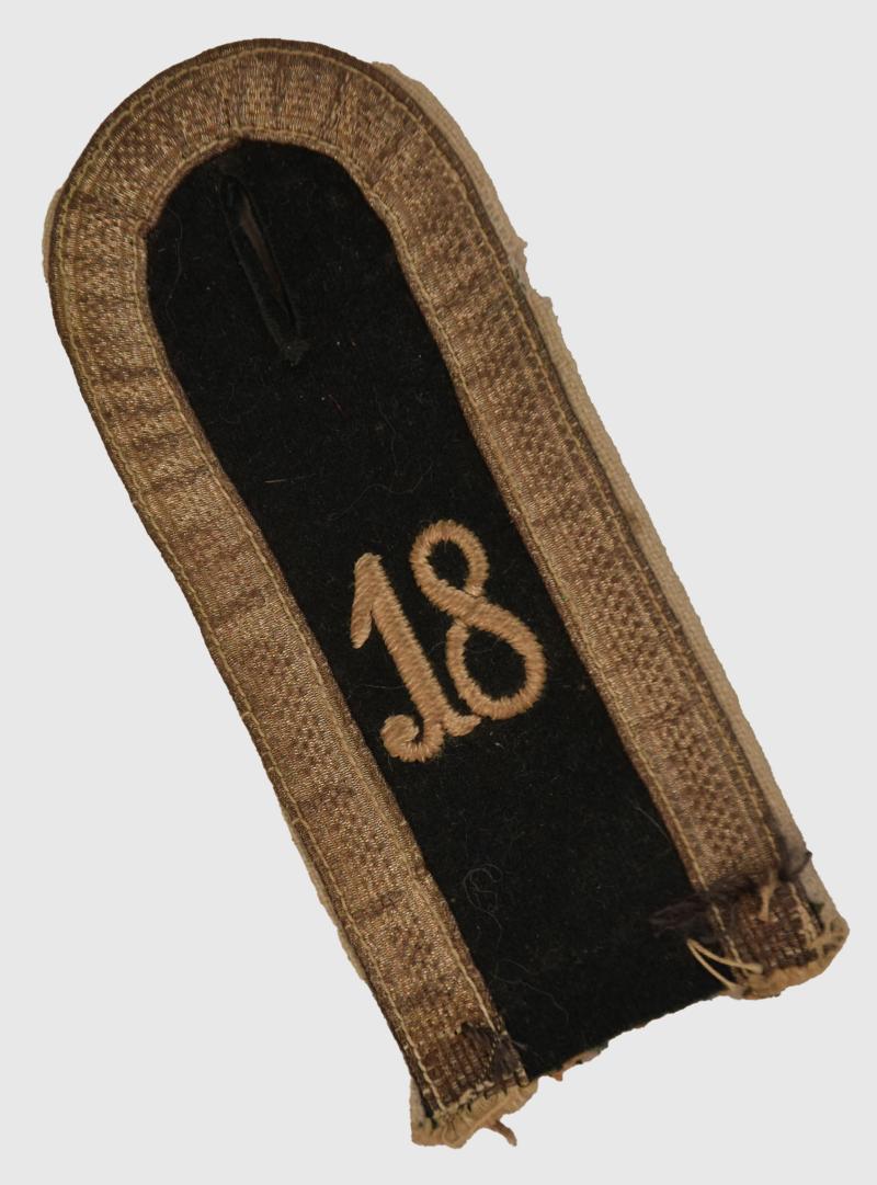 GERMAN WWII 18TH ARMY INFANTRY REGIMENT PARADE SHOULDER BOARD.