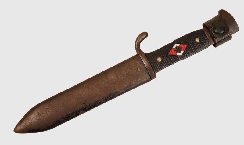 GERMAN WWII HITLER YOUTH DAGGER WITH MOTTO.