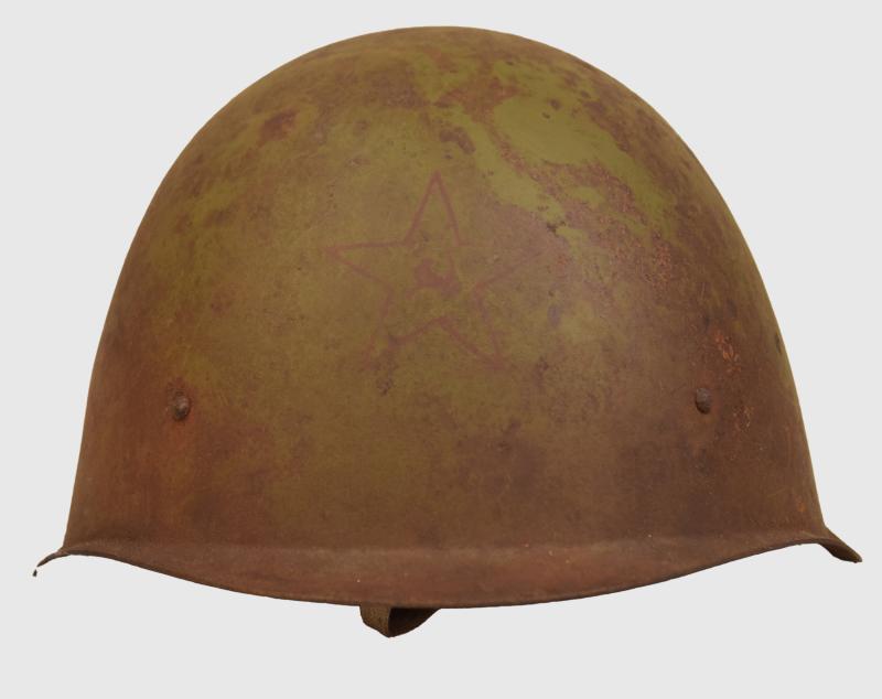 RUSSIAN WWII COMBAT HELMET.