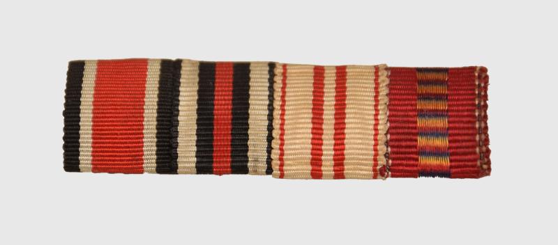 GERMAN WWII FOUR SECTION MEDAL RIBBON BAR.