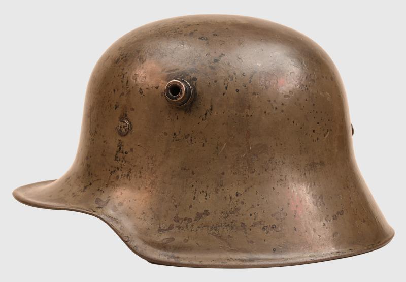 GERMAN WWI M18 TRENCH HELMET.