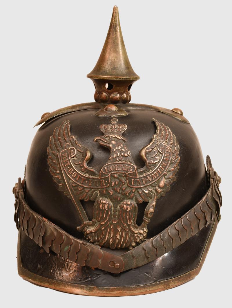 GERMAN PRUSSIAN 1860/1870 MODEL ENLISTED RANKS DRAGOON HELMET.