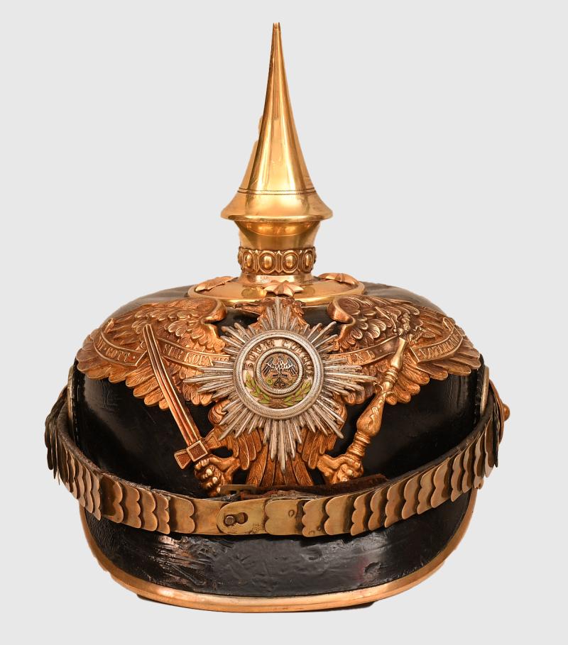 GERMAN WWI PRUSSIAN GUARD OFFICERS PICKELHAUBE.