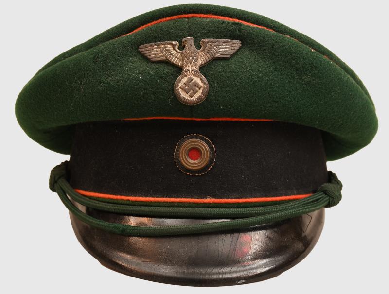 Regimentals | GERMAN WWII PRISON OFFICIALS VISOR CAP.