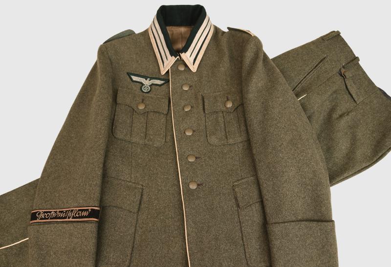 GERMAN WWII GROSSDEUTSCHLAND NCO TUNIC AND TROUSERS.