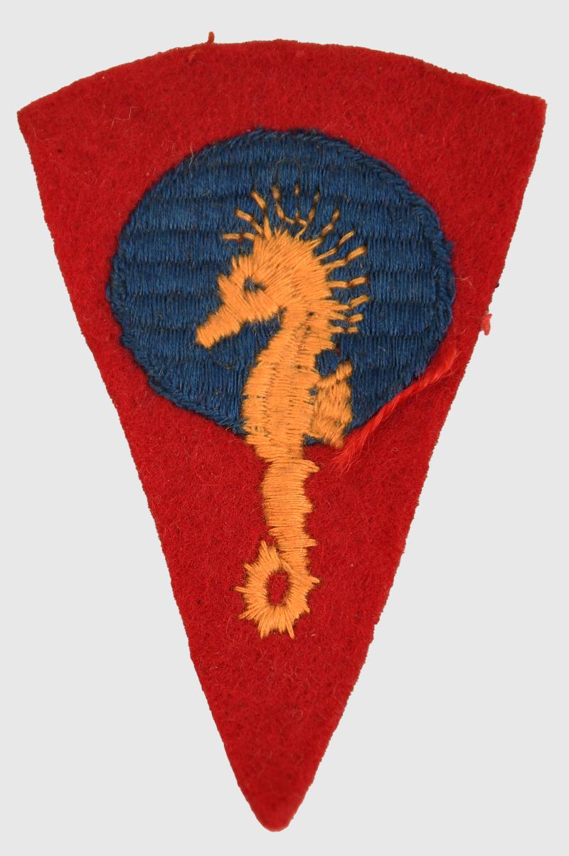 BRITISH WWII ROYAL MARINE TRAINING BRIGADE ARM PATCH.