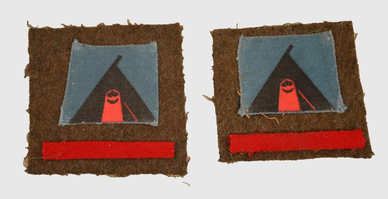 BRITISH WWII 59TH DIVISION SHOULDER PATCHES.