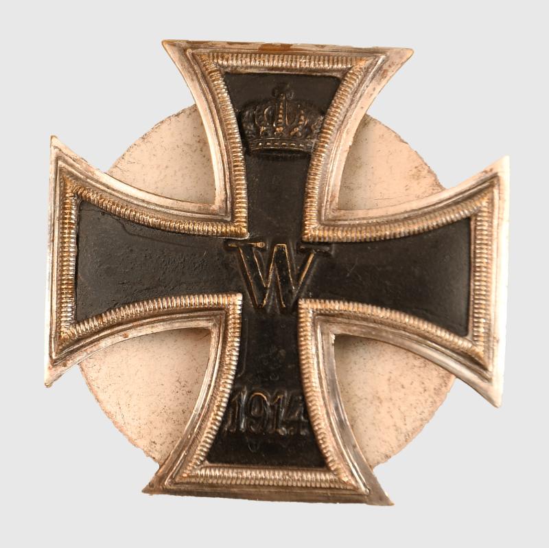 GERMAN WWI IRON CROSS 1ST CLASS 1914 LARGE DISC BACK.