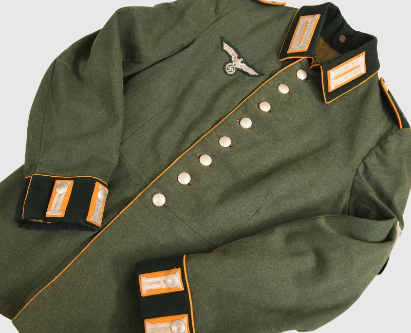 GERMAN WWII CAVALRY ENLISTED RANKS PARADE TUNIC.