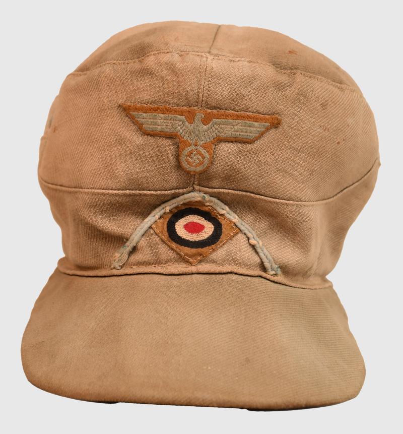 GERMAN WWII TRANSPORT AFRIKA KORPS FIELD CAP.