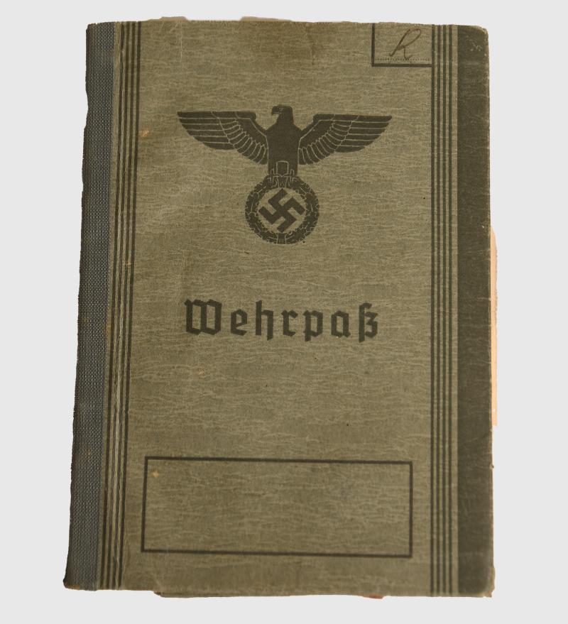 GERMAN WWII BERLIN 1945 VOLKSTURM DOCUMENT GROUP.