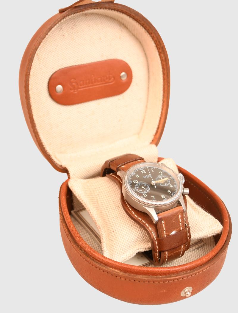 GERMAN WWII HANHART AVIATORS WATCH 1998 REPLIKA.