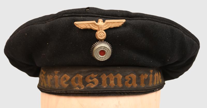 GERMAN WWII KRIEGSMARINE SAILORS DECK CAP.