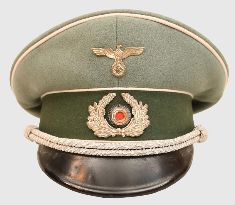 GERMAN WWII EARLY THIRD REICH/REICHWEHR PERIOD OFFICERS VISOR CAP.