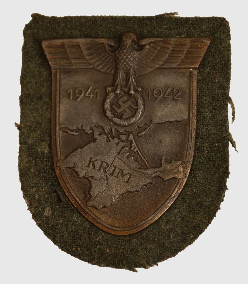 GERMAN WWII KRIM SHIELD.