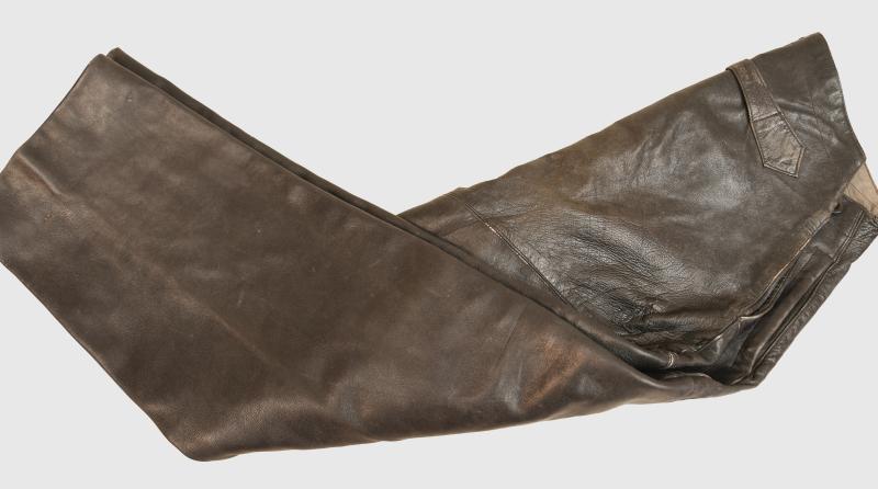 GERMAN WWII KRIEGSMARINE U BOAT DECK LEATHER TROUSERS