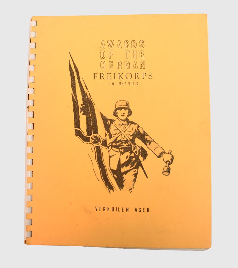 GERMAN FREIKORP AWARDS BOOK.