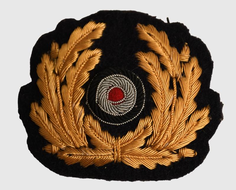 GERMAN WWII KRIEGSMARINE OFFICERS CELLION CAP WREATH.